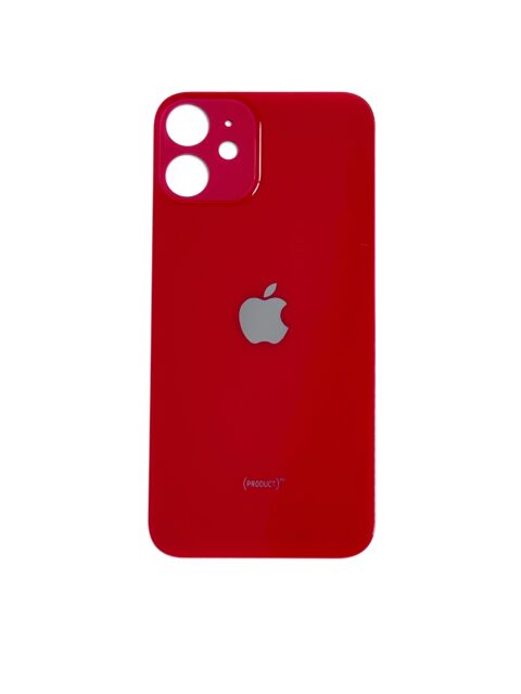 Заднее стекло для iPhone 12 Mini (Красный)