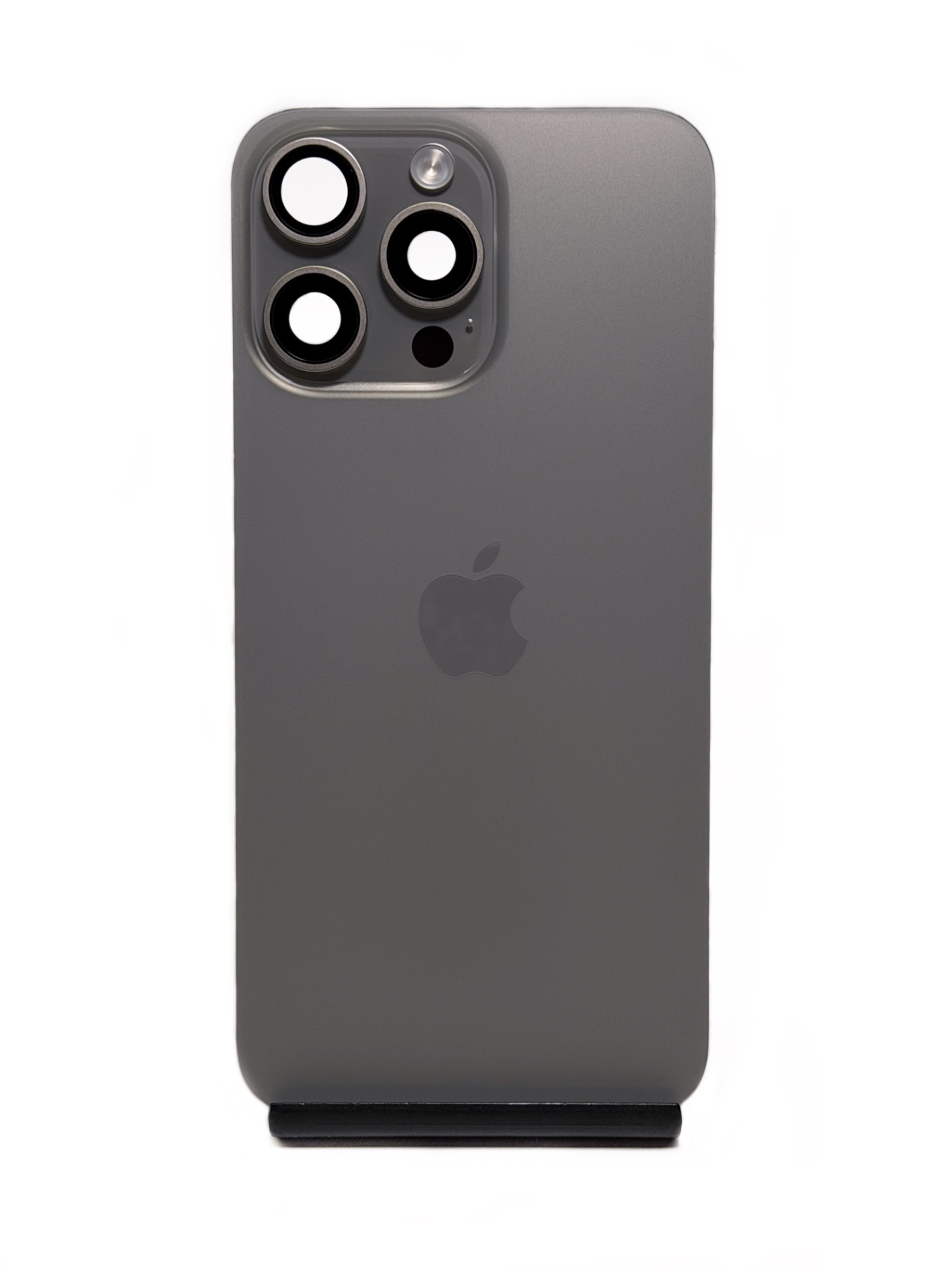 Задняя крышка для iPhone 15 Pro Max Натуральный титан Natural Titanium 5-/5 (Оригинал, в сборе)