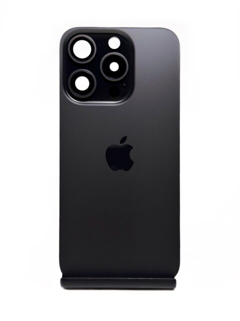 Задняя крышка для iPhone 15 Pro Черный титан Black Titanium 5-/5 (Оригинал, без шлейфа)
