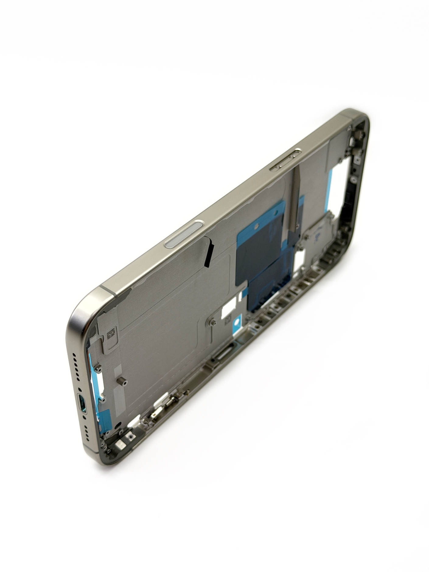 Средняя часть для iPhone 16 Pro Max Натуральный титан + Camera control (Аналог/Premium)