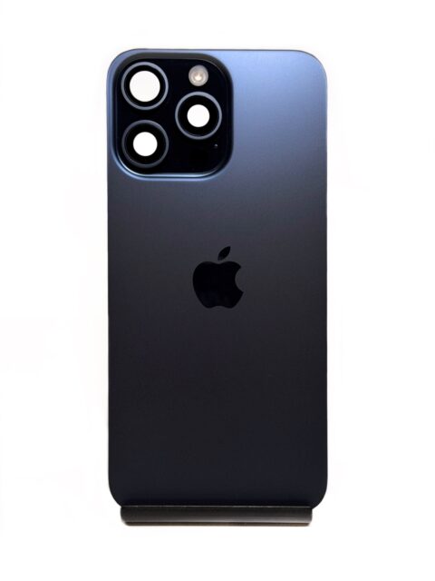 Задняя крышка для iPhone 15 Pro Max Синий титан Blue Titanium 5-/5 (Оригинал, в сборе)