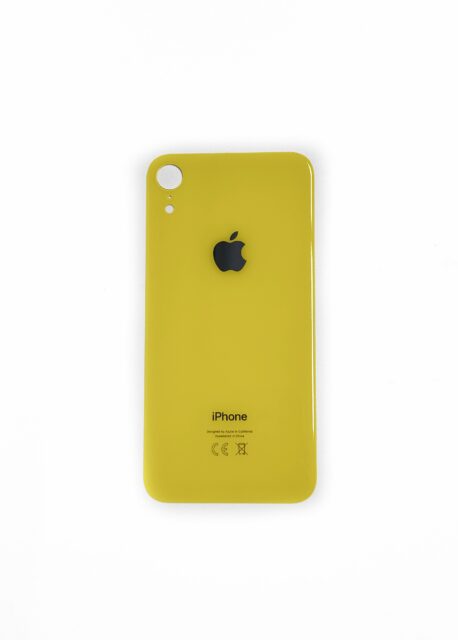 Заднее стекло для iPhone Xr (Желтый)