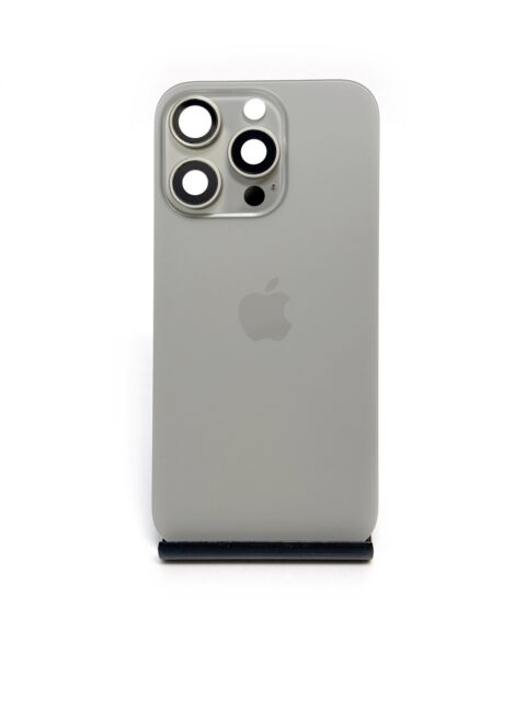 Задняя крышка для iPhone 16 Pro Натуральный титан (Аналог/Premium)