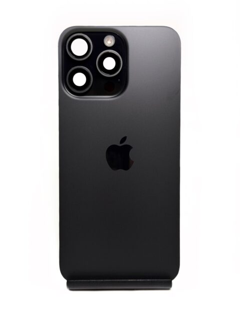 Задняя крышка для iPhone 15 Pro Max Черный титан Black Titanium 5-/5 (Оригинал, в сборе)