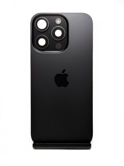 Задняя крышка для iPhone 16 Pro Черный титан 5-/5 (Оригинал, в сборе)