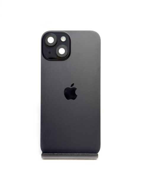 Задняя крышка для iPhone 15 Черная 5-/5 (Оригинал, в сборе)