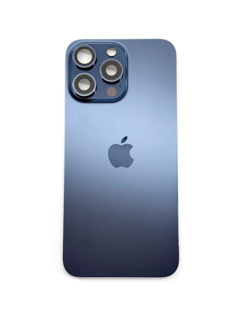 Задняя крышка для iPhone 15 Pro Max Синий титан 4/5 (Оригинал, без шлейфа)