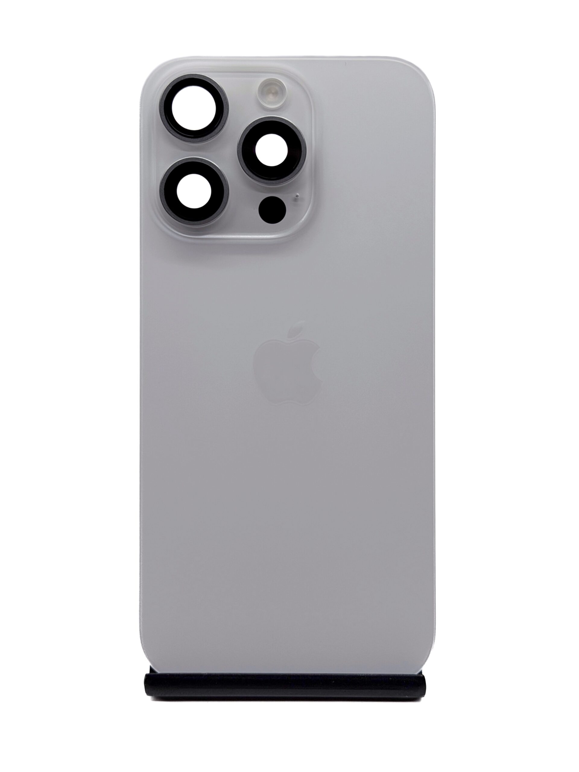 Задняя крышка для iPhone 16 Pro White Titanium Белый титан 5-/5 (Оригинал, в сборе)