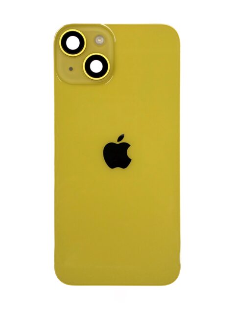 Задняя крышка для iPhone 14 Yellow Желтая 5-/5 (Оригинал, в сборе)